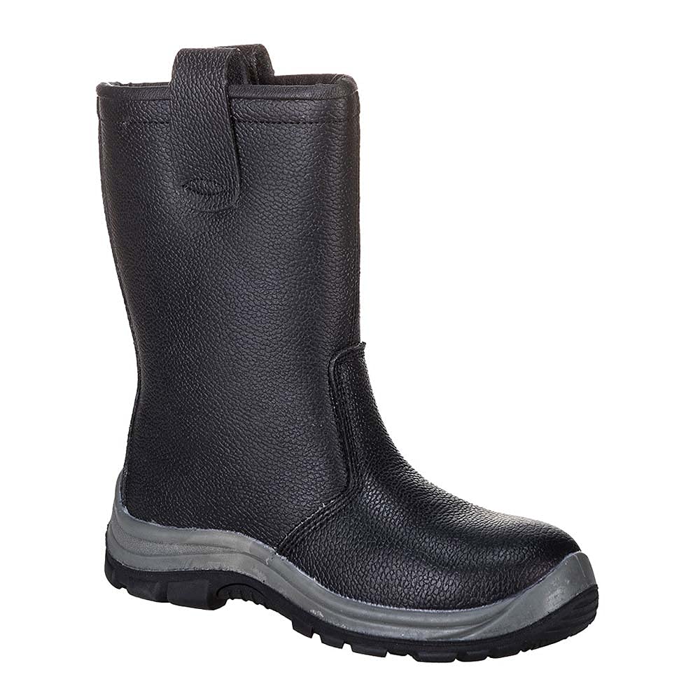 Portwest Steelite Rigger Sicherheitsstiefel S1P CI, Größe: 38, Farbe: Schwarz, FW12BKR38 von Portwest