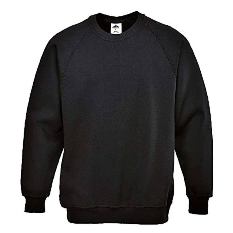 Portwest Sweat-Shirt Roma, Größe: L, Farbe: Schwarz, B300BKRL von Portwest