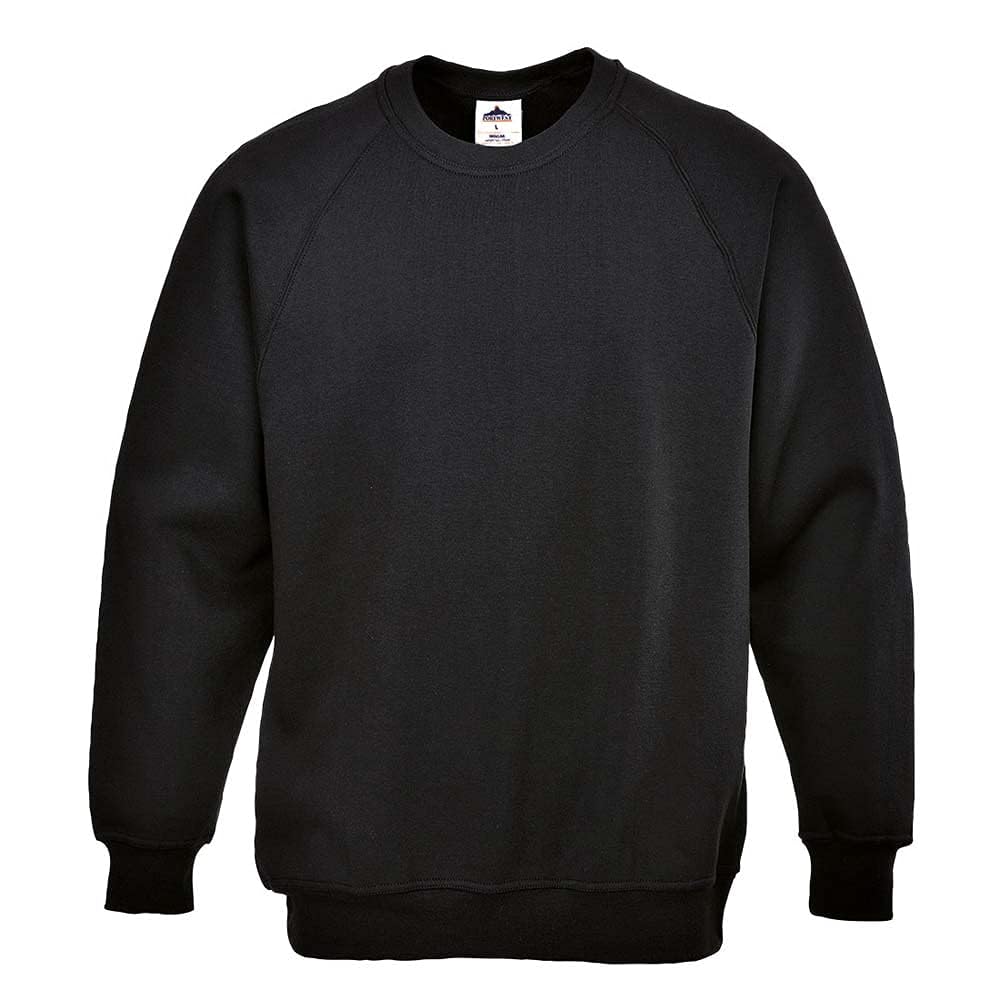 Portwest Sweat-Shirt Roma, Größe: M, Farbe: Schwarz, B300BKRM von Portwest