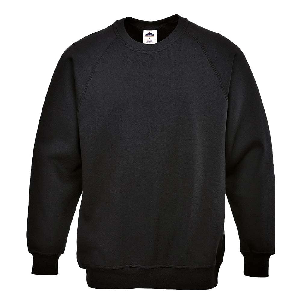 Portwest Sweat-Shirt Roma, Größe: XL, Farbe: Schwarz, B300BKRXL von Portwest