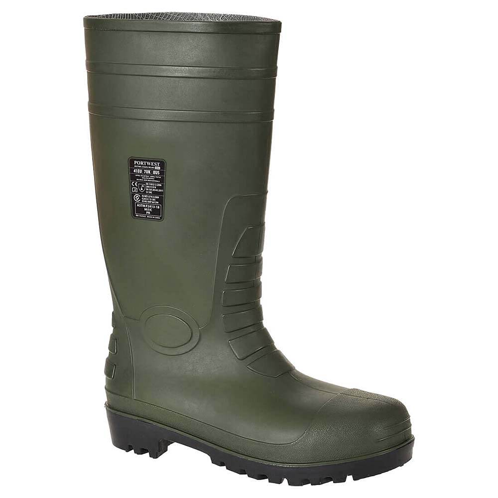 Portwest Total-Sicherheitsgummistiefel S5, Größe: 46, Farbe: Grün, FW95GNR46 von Portwest