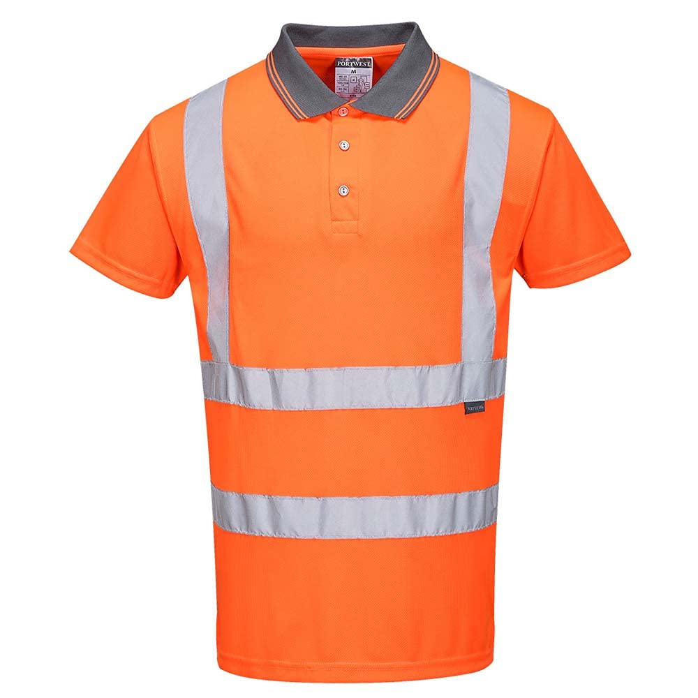 Portwest WARNSCHUTZ KURZARM POLO SHIRT, RIS, Größe: XS, Farbe: Orange, RT22ORRXS von Portwest