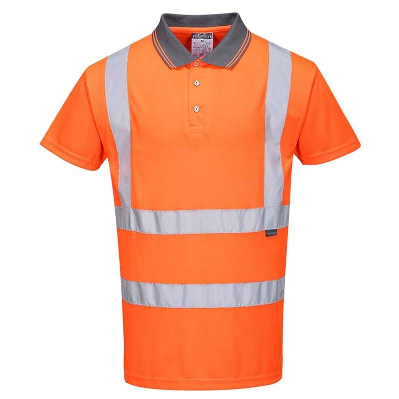 Portwest WARNSCHUTZ KURZARM POLO SHIRT, RIS, Größe: XS, Farbe: Orange, RT22ORRXS von Portwest