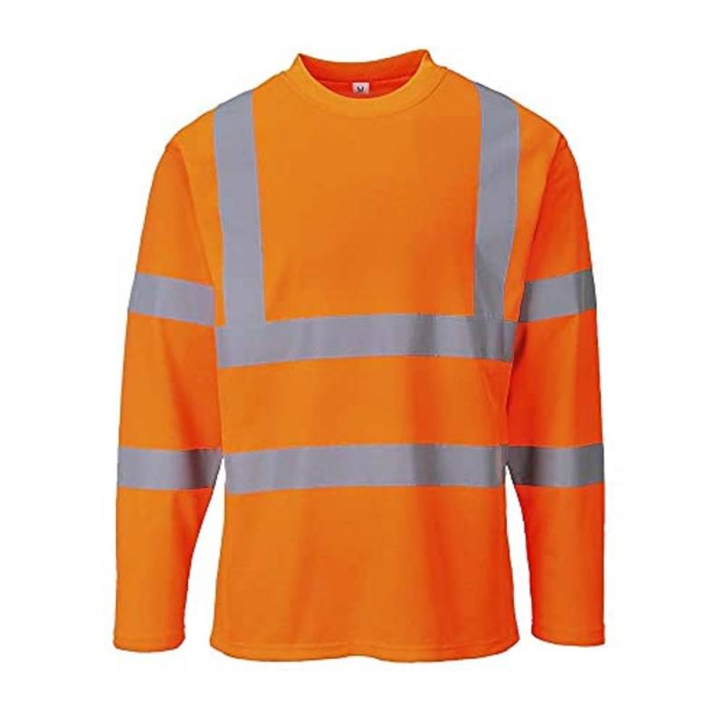 Portwest Warnschutz Langarm T-Shirt, Größe: S, Farbe: Orange, S278ORRS von Portwest