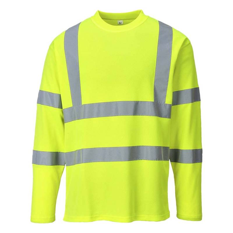 Portwest Warnschutz Langarm T-Shirt, Größe: XL, Farbe: Gelb, S278YERXL von Portwest