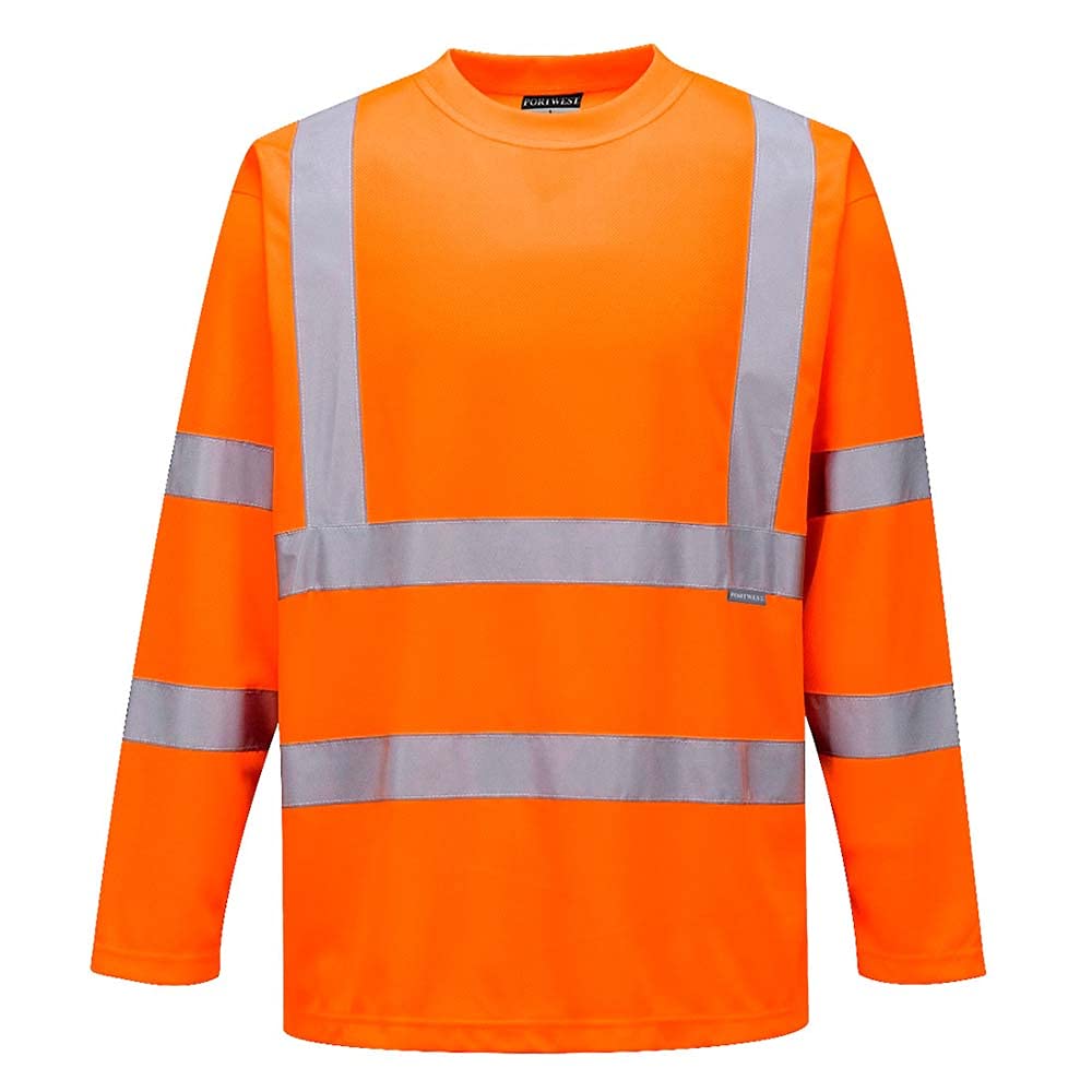 Portwest Warnschutz Langarm-T-Shirt , Größe: XXXL, Farbe: Orange, S178ORRXXXL von Portwest