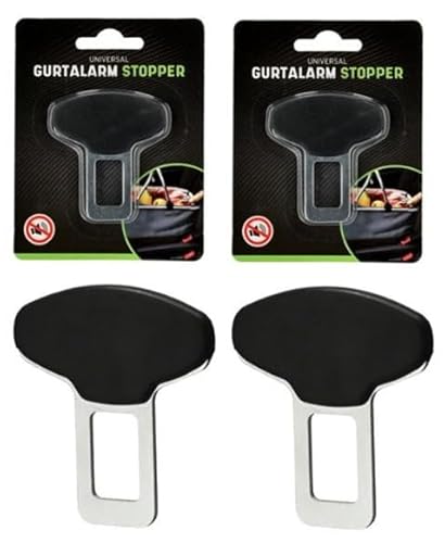 Posten Anker Anti Gurtwarner 2 er Pack I Gurtalarm Stopper I Gurtstopper I Gurtschloss I Gurtclip I Gurt Clip I Sitzwarner I Metall von Posten Anker