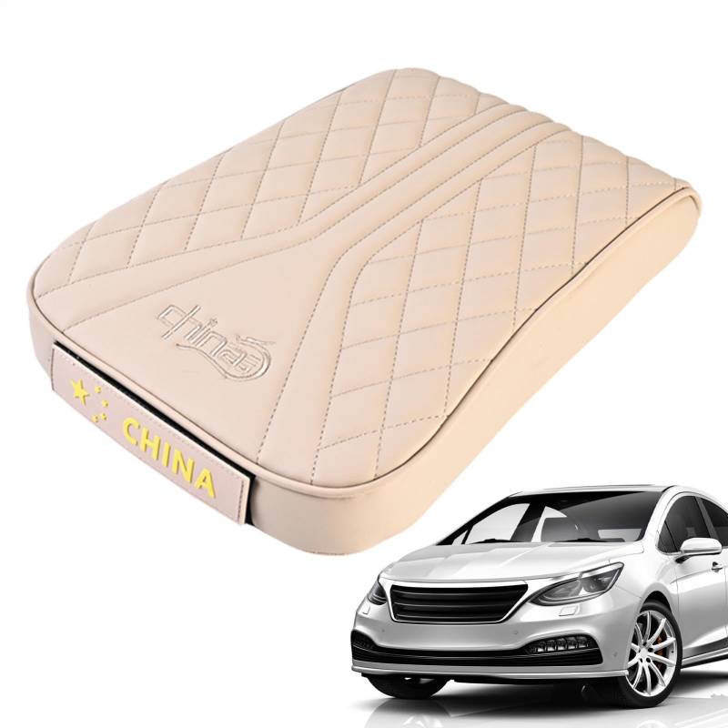 Poupangke Auto Mittelkonsole Kissen Pad | Auto Armlehne Kissen Bequeme Auto Konsole Abdeckungen | Auto Mittelkonsole Pad Rutschfeste Auto Armlehne Pad für Auto SUV MPV von Poupangke