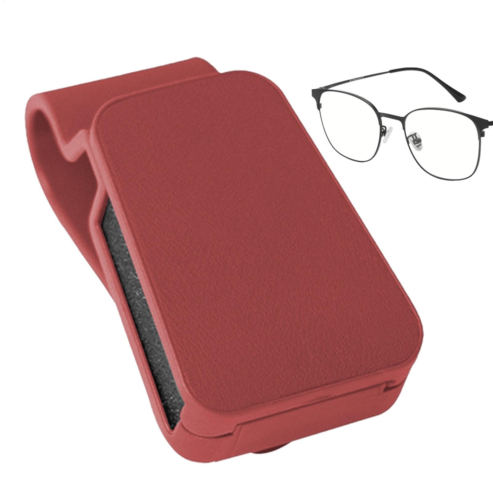 Poupangke Auto Sonnenbrille, Sonnenbrille Clip für Auto Visor,Brillenhalter Multifunktional Visor Organizer - Anti-Drop-Autozubehör für Geld, Schlüssel, Karten von Poupangke