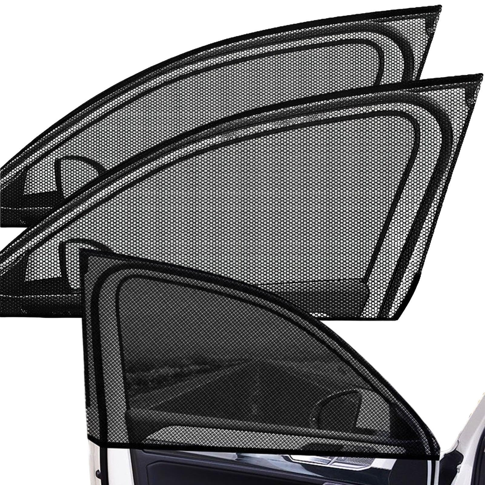 Poupangke Auto Sonnenschutz Seitenfenster - Fensterblenden für Auto | Auto Sonnenschutz Schutz Auto Styling Zubehör Mesh Heckscheibe Sonnenschutz für Auto von Poupangke