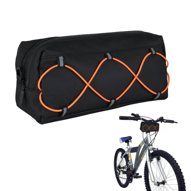 Taschen, wasserdichte & reflektierende Fahrradtaschen Vordertasche Radfahren Aufbewahrungstasche Wärmedämmung für Reise und Reitausrüstung von Povanjer
