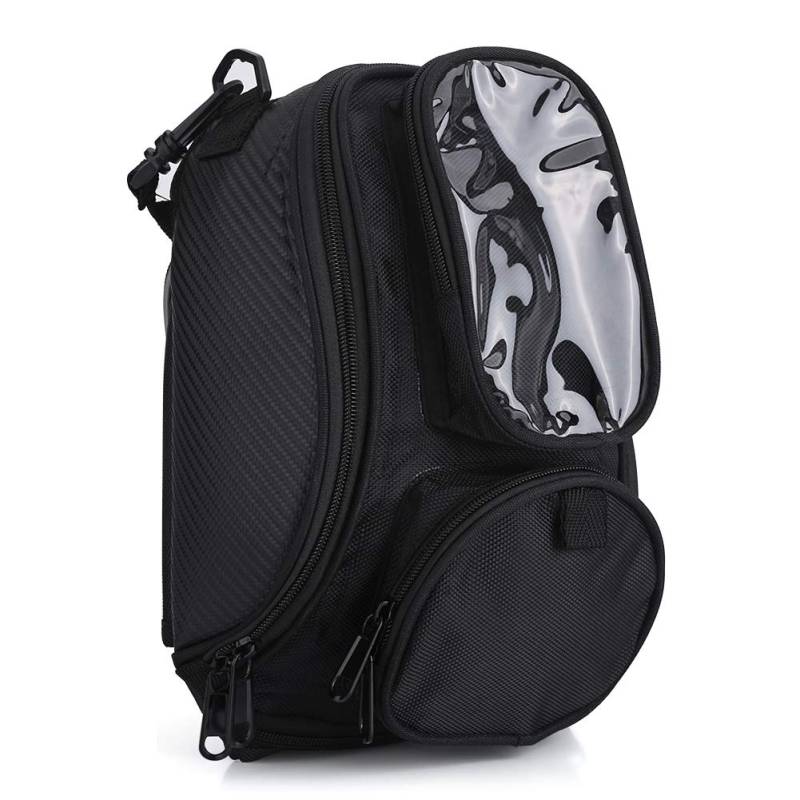 Motorrad Tasche, schwarz Universal Motorrad Motorrad fahren starke magnetische wasserdichte Öltank Tasche von PowerLift