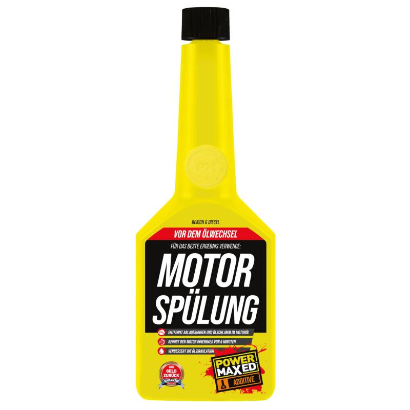 PowerMaxed Motor Spülung - Öl-Schlamm-Spülung Additiv 325ml von PowerMaxed