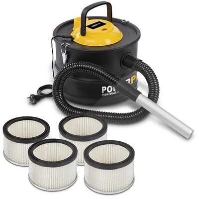 Powerplus Aschesauger - 1000 W - 15 L + 5x Aschefilter Ø 149 x 90 mm von PowerPlus