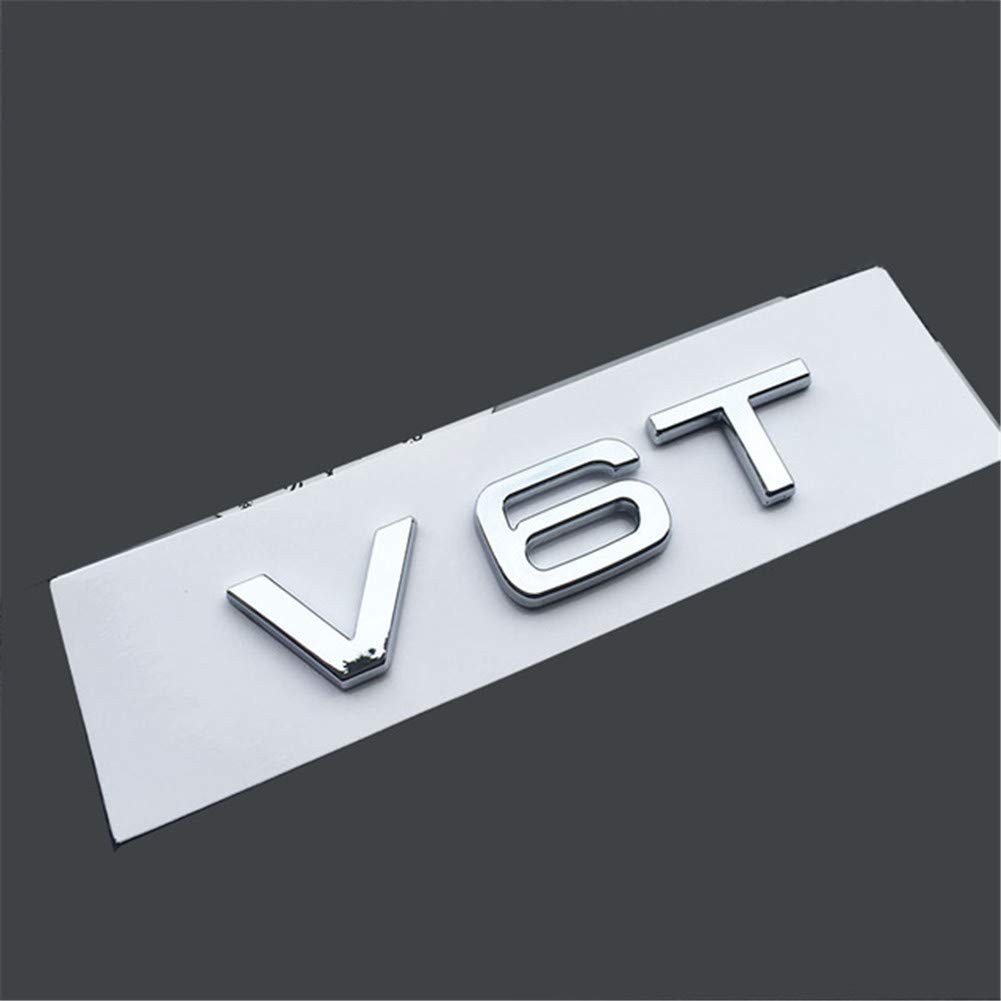 V6T V8T V10 V12 W12 RS7 SQ5 A8L Buchstabe Nummer Emblem Schwarz glänzend Auto Styling Kotflügel Seite Kofferraum Abzeichen Logo Aufkleber von Powerful