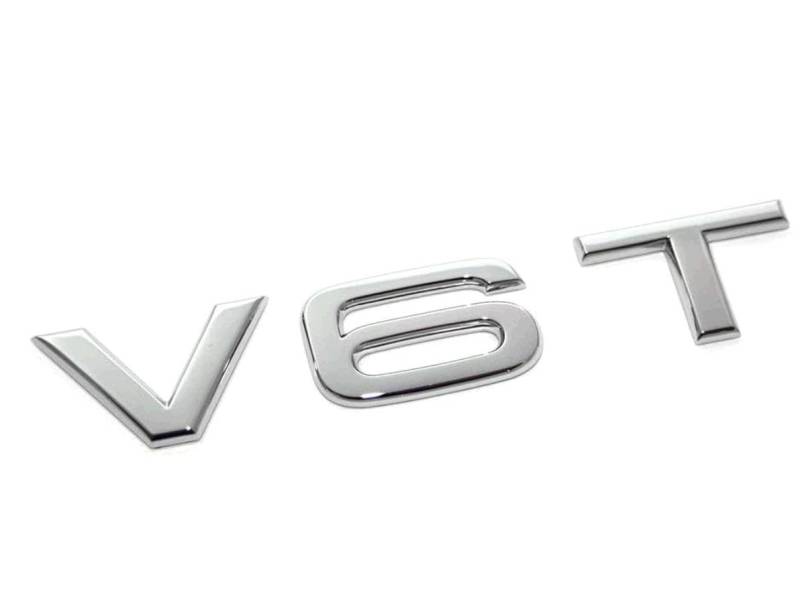 V6T V8T V10 V12 W12 RS7 SQ5 A8L Buchstabe Nummer Emblem Schwarz glänzend Auto Styling Kotflügel Seite Kofferraum Abzeichen Logo Aufkleber von Powerful