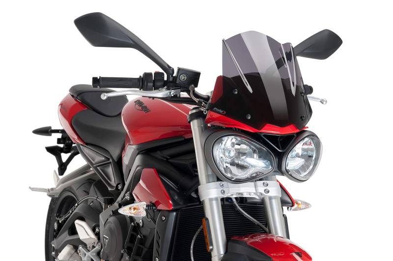 Puig Windschutzscheibe Naked New Generation Sport 9999F für Triumph Street Triple S 17'-19' von Puig