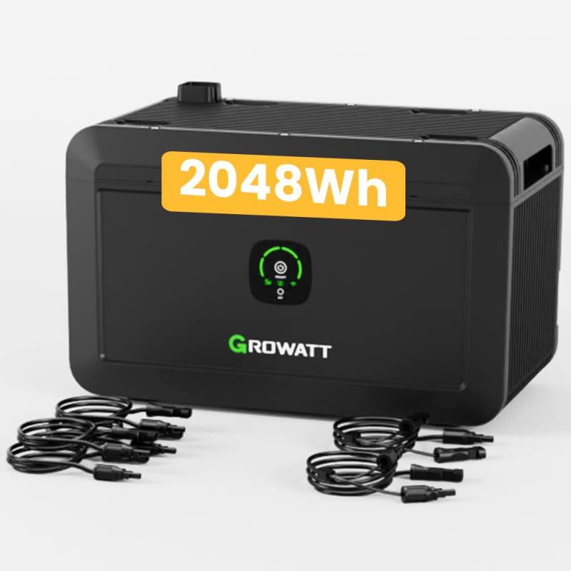 Balkonkraftwerk Speicher Growatt NOAH 2000 mit 1800W PV-Eingangsleistung IP66 für Balkonkraftwerk (NOAH 2000 * 1) von Powerness