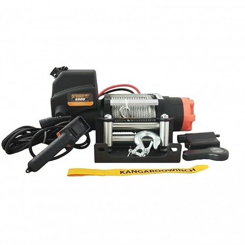 PowerWinch Elektrische Seilwinde Kangaroo Winch (Früher 6000lbs 12V 2722kg Offroad Abschleppdienst 4x4 von Powerwinch