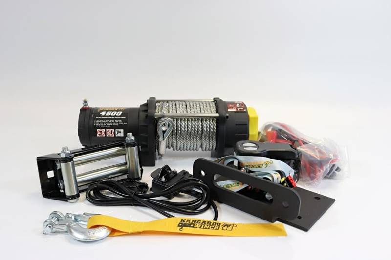 PowerWinch Elektrische Seilwinde 4500lbs ATV 12V 2040kg Funk UTV Quad OffRoad von Powerwinch