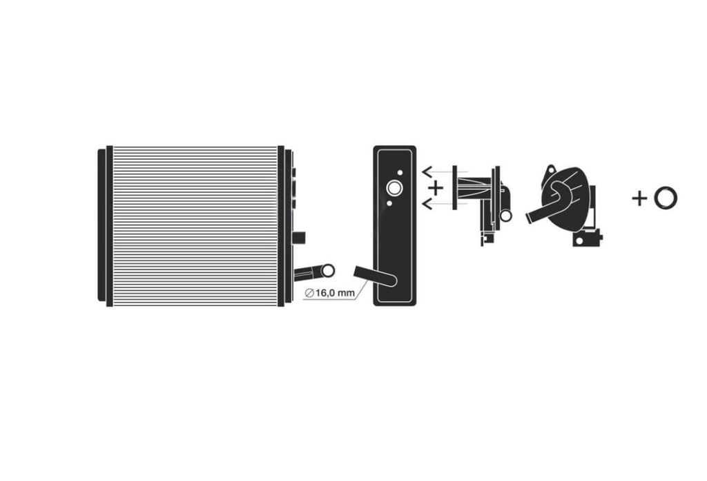 (B08CM8CPC8) PRASCO FT119H001 Wärmetauscher, Innenraumheizung Heizung von Prasco