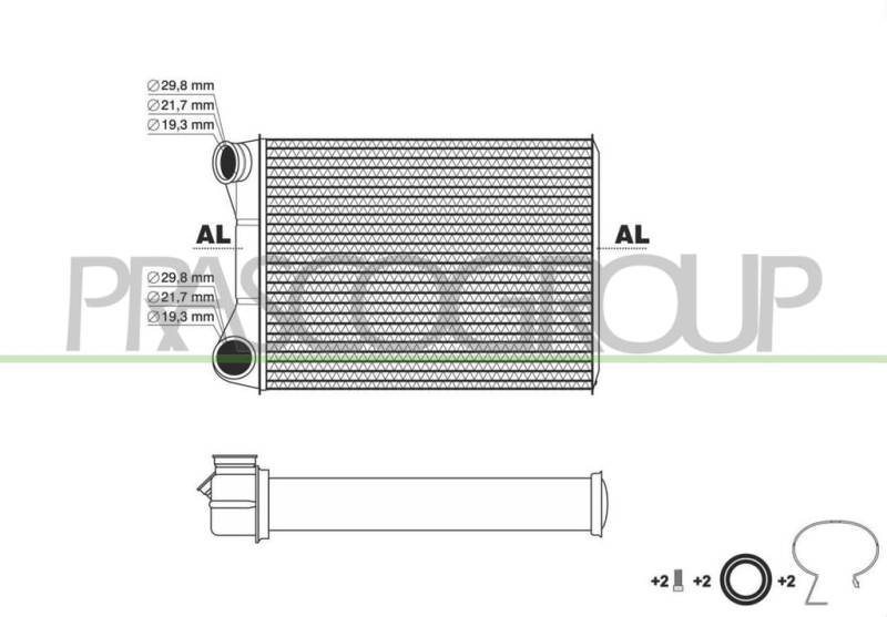 Heater Punto II * M/A 08/99- von Prasco