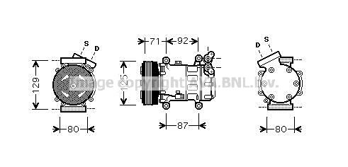 Kompressor, Klimaanlage Prasco RTK401 von Prasco