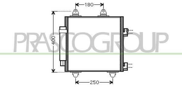 Kondensator, Klimaanlage Prasco CI201C001 von Prasco