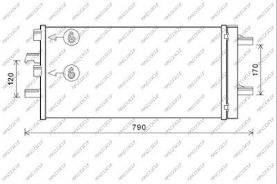 Kondensator, Klimaanlage Prasco MN312C001 von Prasco