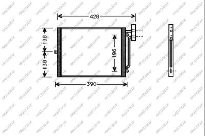 Kondensator, Klimaanlage Prasco PR620C001 von Prasco