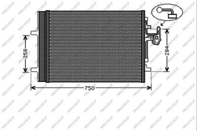 Kondensator, Klimaanlage Prasco VV046C002 von Prasco