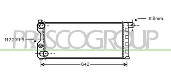 Kühler, Motorkühlung Prasco AB017R001 von Prasco