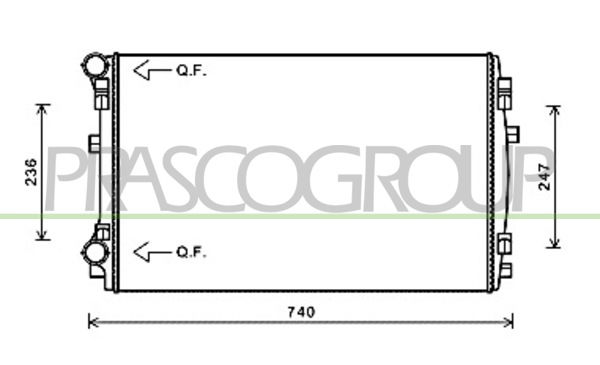 Kühler, Motorkühlung Prasco AD324R002 von Prasco