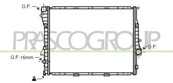 Kühler, Motorkühlung Prasco BM820R003 von Prasco