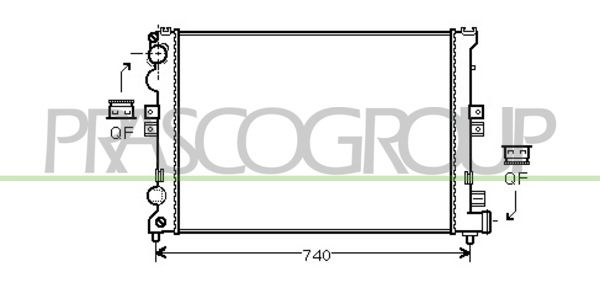 Kühler, Motorkühlung Prasco CI053R002 von Prasco