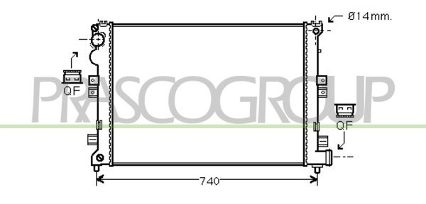 Kühler, Motorkühlung Prasco CI053R006 von Prasco