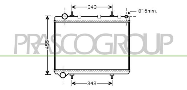 Kühler, Motorkühlung Prasco CI424R006 von Prasco