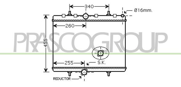 Kühler, Motorkühlung Prasco CI942R002 von Prasco