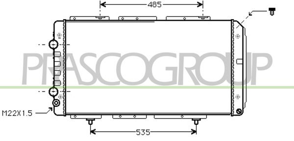 Kühler, Motorkühlung Prasco CI950R008 von Prasco