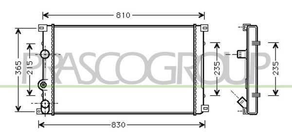 Kühler, Motorkühlung Prasco DS958R004 von Prasco