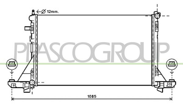 Kühler, Motorkühlung Prasco DS962R003 von Prasco