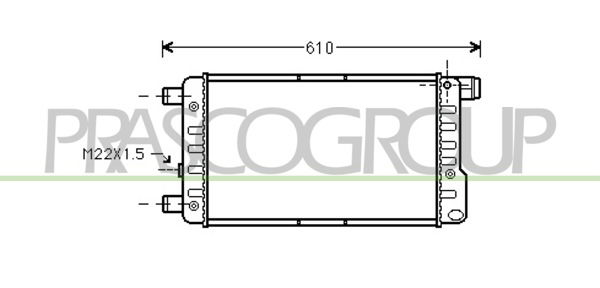 Kühler, Motorkühlung Prasco FT017R001 von Prasco