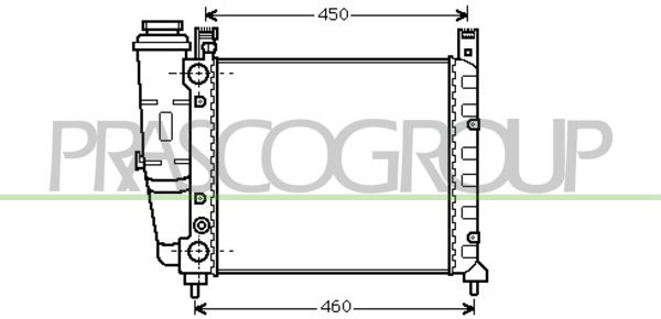 Kühler, Motorkühlung Prasco FT127R002 von Prasco