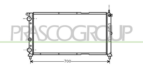 Kühler, Motorkühlung Prasco FT132R006 von Prasco