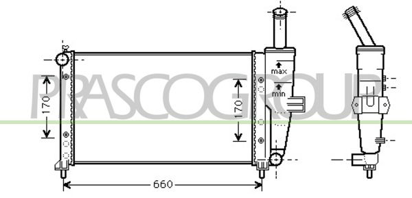 Kühler, Motorkühlung Prasco FT133R002 von Prasco