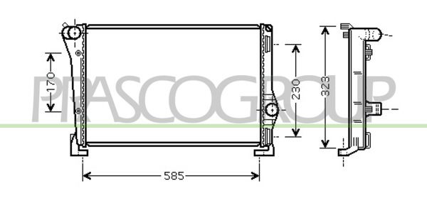 Kühler, Motorkühlung Prasco FT133R008 von Prasco