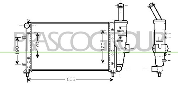 Kühler, Motorkühlung Prasco FT133R009 von Prasco