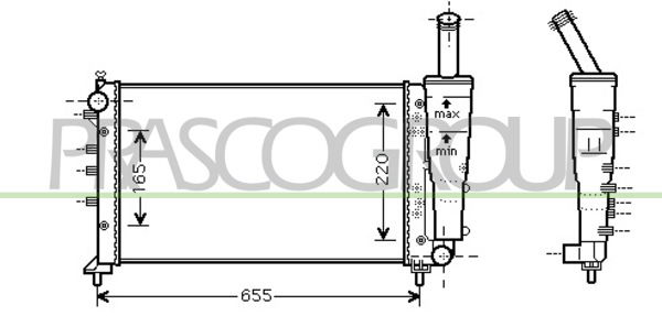 Kühler, Motorkühlung Prasco FT340R007 von Prasco