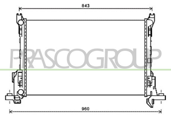 Kühler, Motorkühlung Prasco FT900R001 von Prasco
