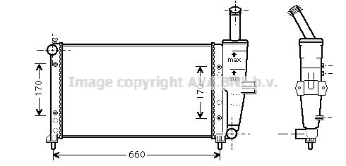 Kühler, Motorkühlung Prasco FTA2208 von Prasco